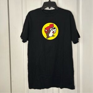 Buc-ee’s Logo Black Graphic Tee shirt sleeve Small Medium